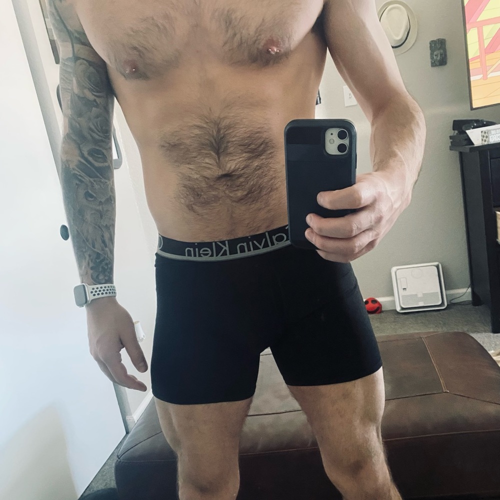 Men’s legs Calvin Klein underwear